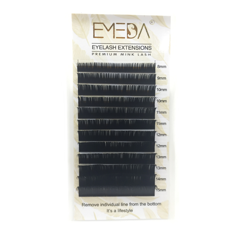 Wholesale Price Premium Silk/Korea PBT Fiber Eyelash Extensions C D Curl Lashes YY130